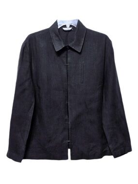 HIRSCH Black 100% Linen Short Jacket 12